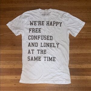 Taylor Swift White T-Shirt with Black Text